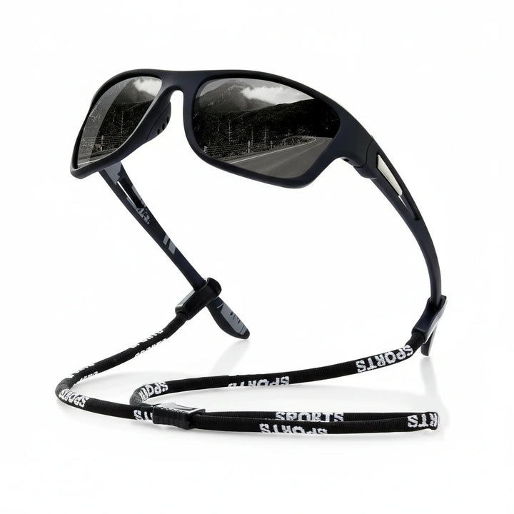 FALUVA Unisex Amor Sport Sunglasses Polarized UV400 Black