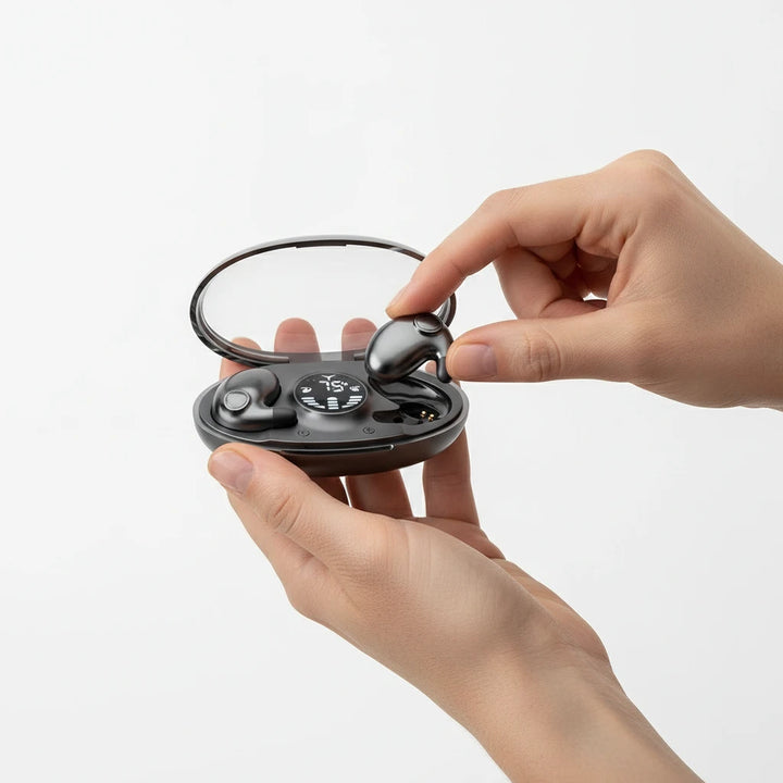 FALUVA Unisex Invisible Compact Wireless Bluetooth Earbuds for Sleep