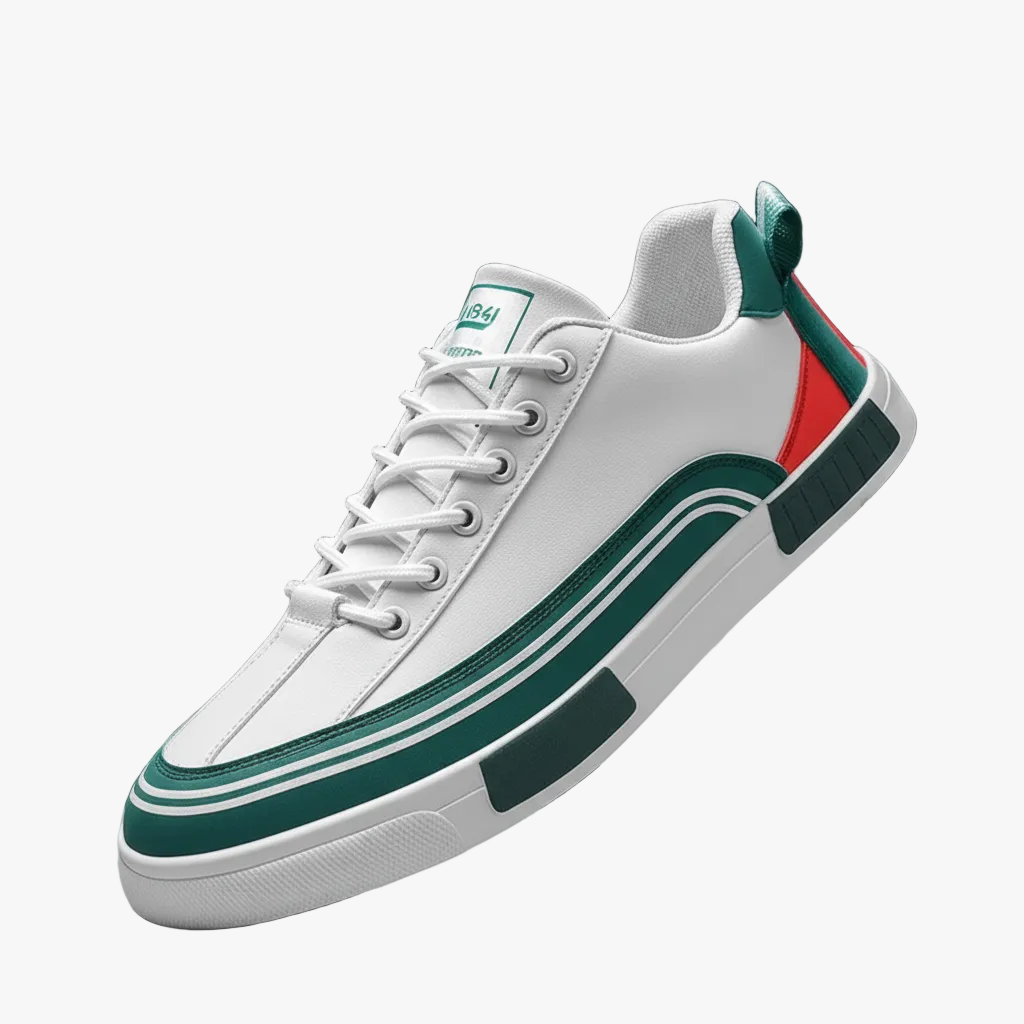 FALUVA Vance Leather Sneakers Green