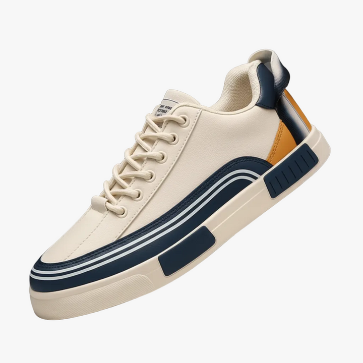 FALUVA Vance Leather Sneakers Blue