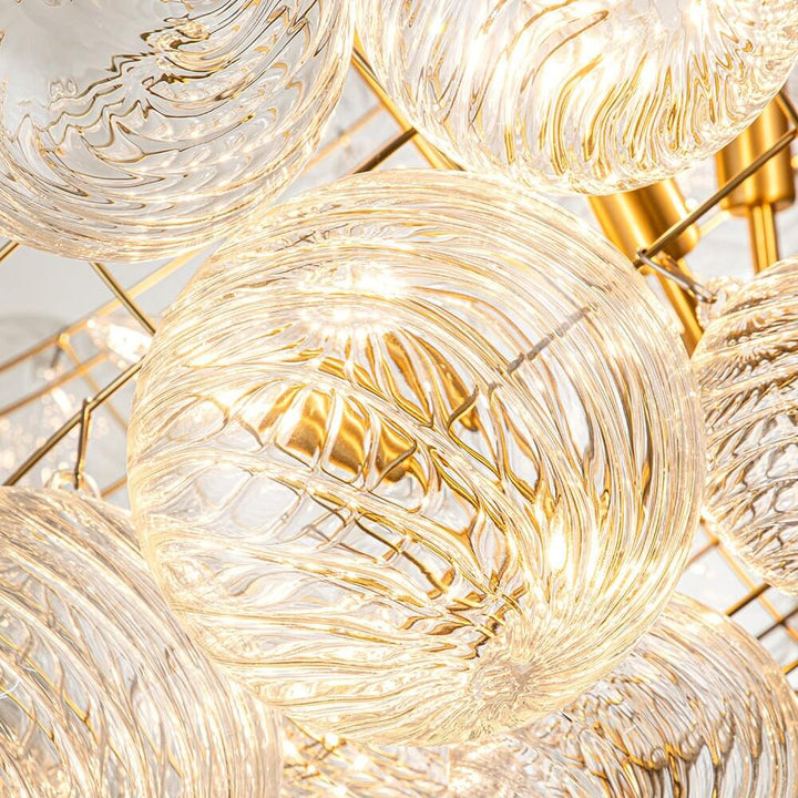 FALUVA Veda Modern Cluster Glass Globe Bubble Chandelier