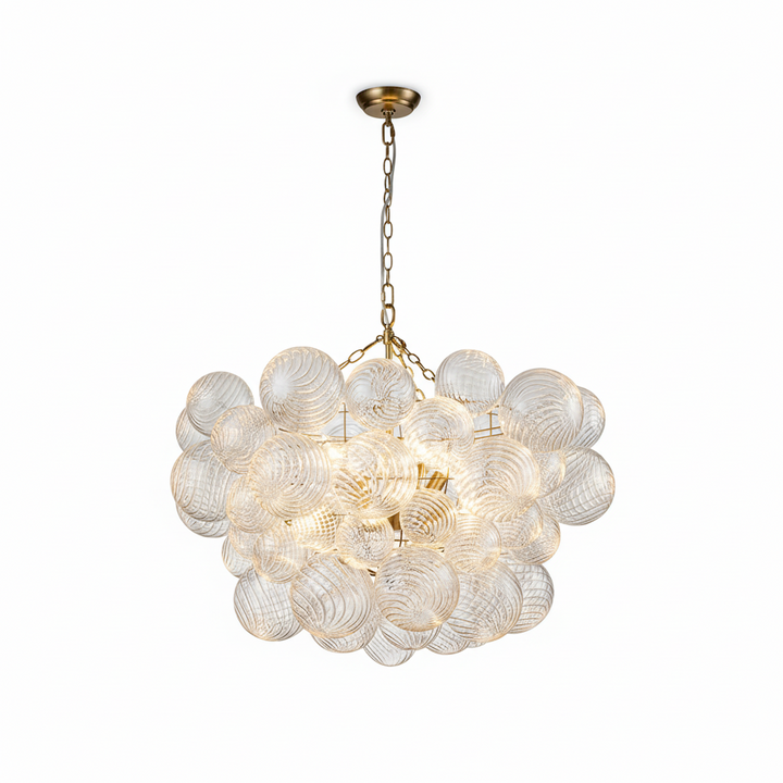 FALUVA Veda Modern Cluster Glass Globe Bubble Chandelier 8-Light