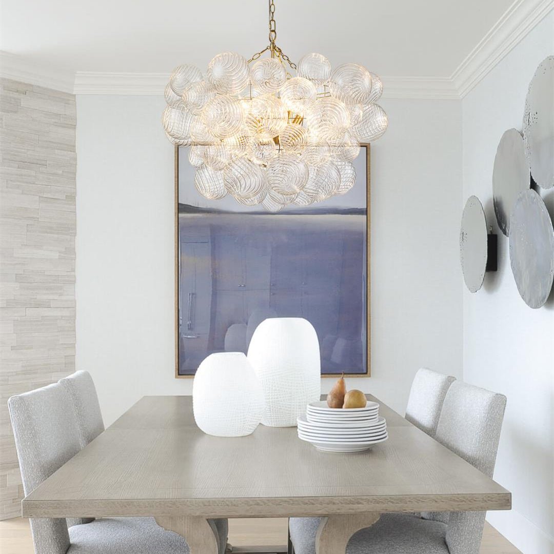FALUVA Veda Modern Cluster Glass Globe Bubble Chandelier