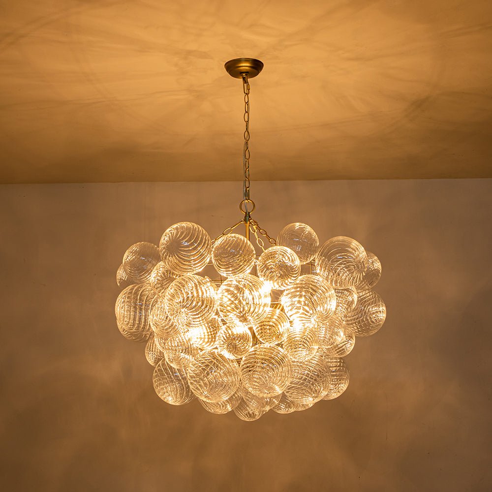 FALUVA Veda Modern Cluster Glass Globe Bubble Chandelier