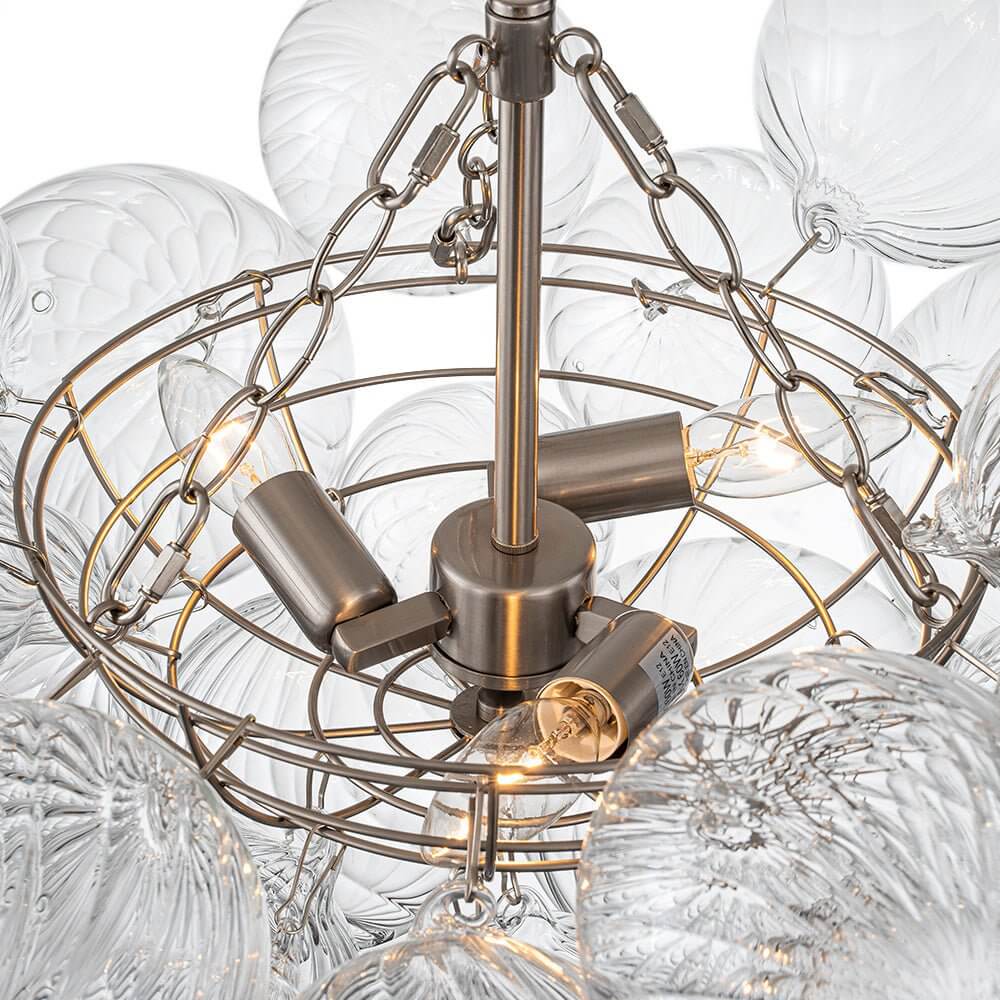 FALUVA Veda Modern Cluster Glass Globe Bubble Chandelier