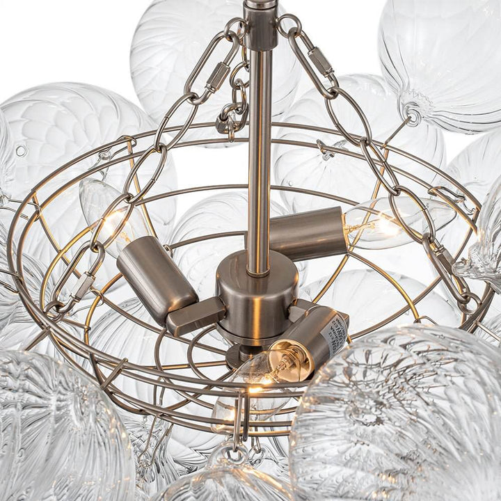 FALUVA Veda Modern Cluster Glass Globe Bubble Chandelier