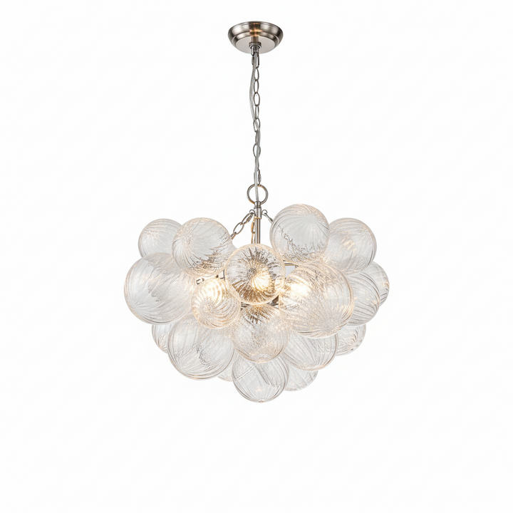 FALUVA Veda Modern Cluster Glass Globe Bubble Chandelier 3-Light