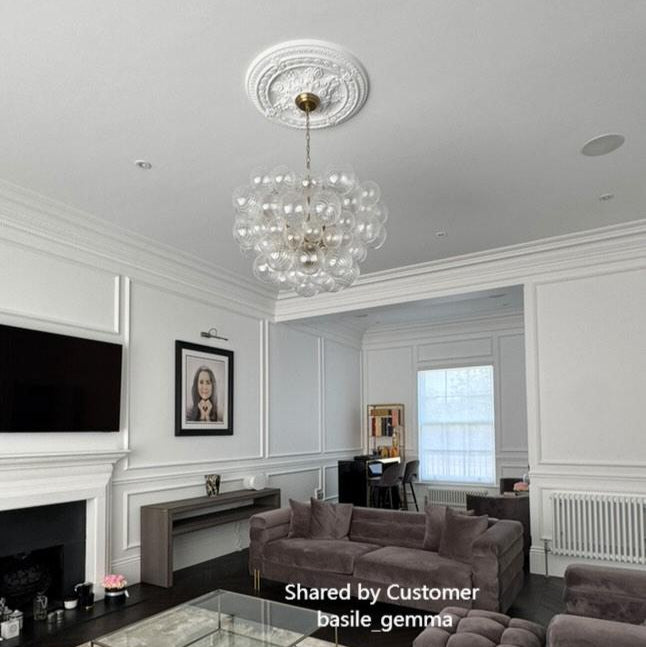 FALUVA Veda Modern Cluster Glass Globe Bubble Chandelier