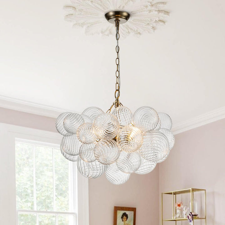 FALUVA Veda Modern Cluster Glass Globe Bubble Chandelier