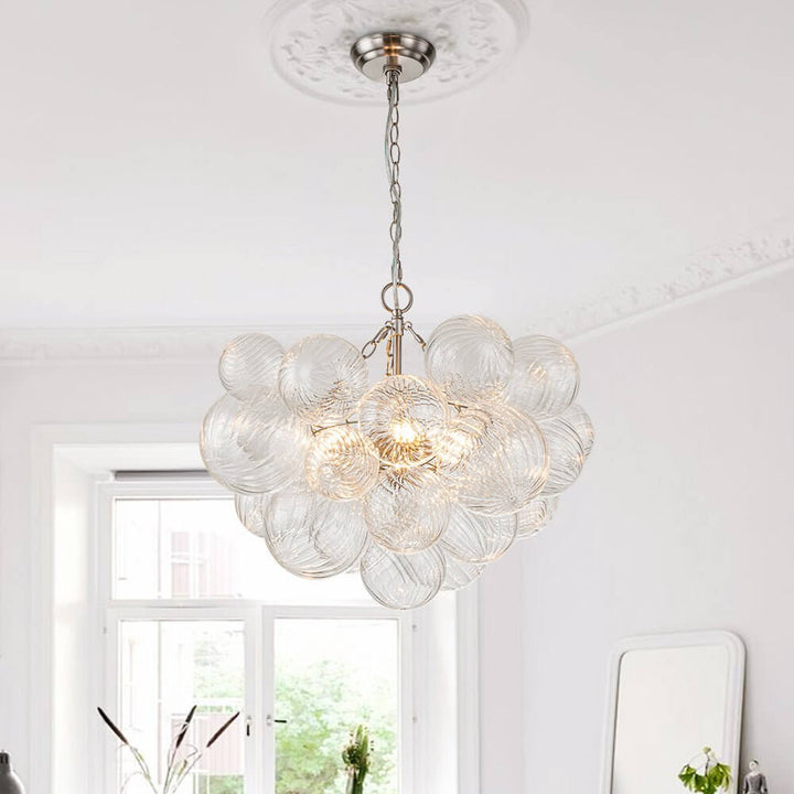 FALUVA Veda Modern Cluster Glass Globe Bubble Chandelier