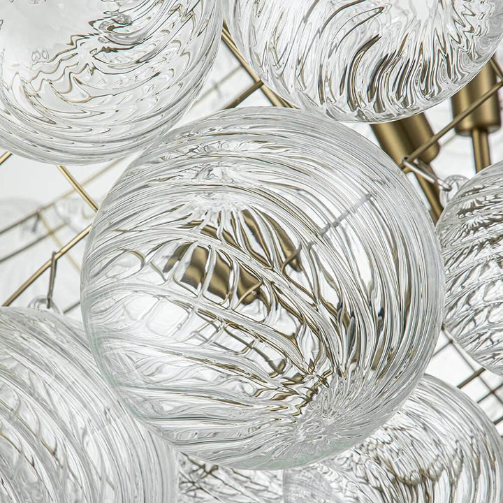 FALUVA Veda Modern Cluster Glass Globe Bubble Chandelier