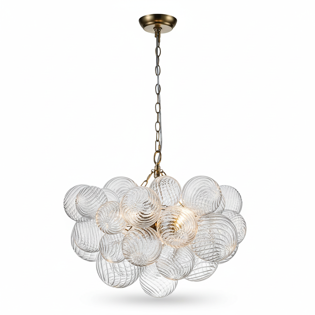 FALUVA Veda Modern Cluster Glass Globe Bubble Chandelier