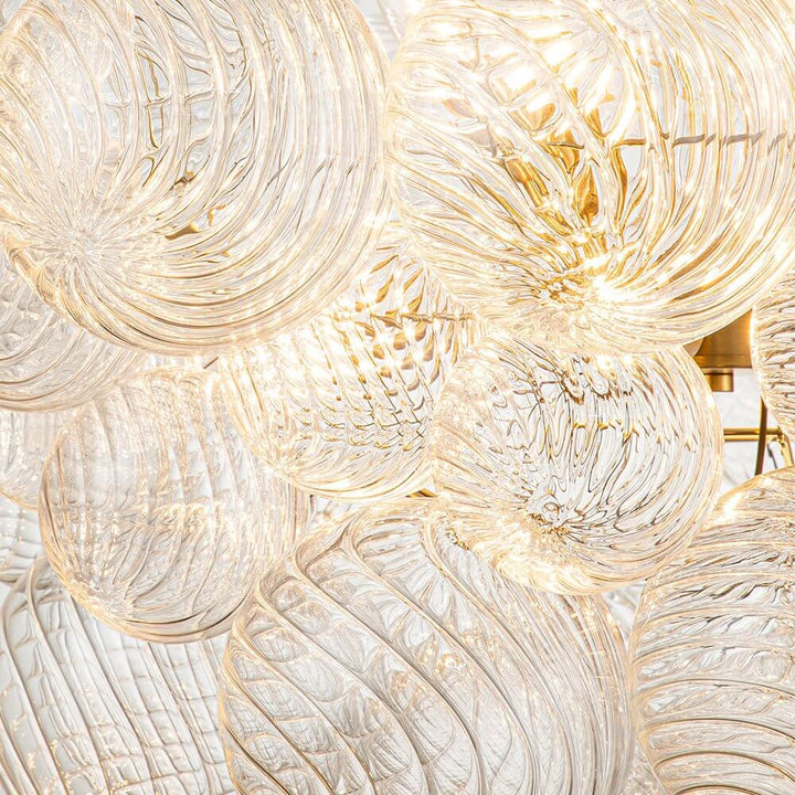 FALUVA Veda Modern Cluster Glass Globe Bubble Chandelier