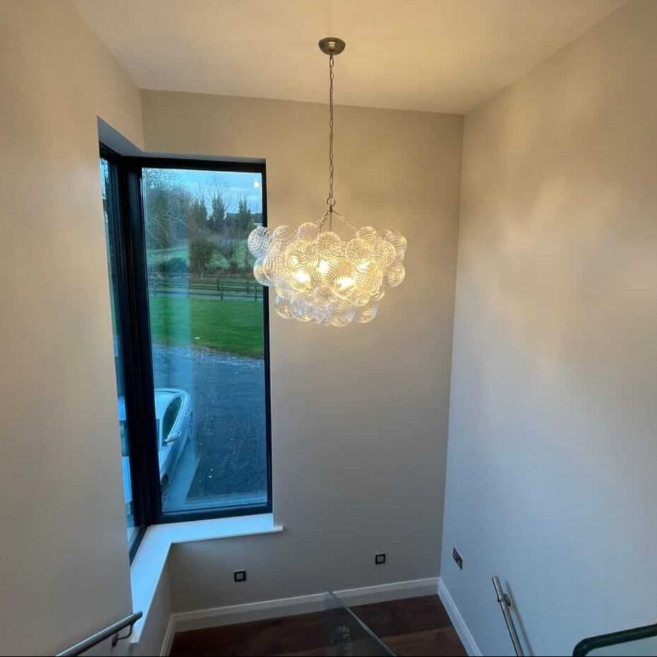 FALUVA Veda Modern Cluster Glass Globe Bubble Chandelier