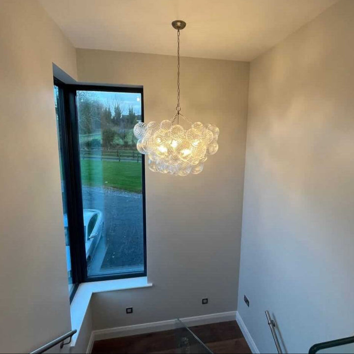FALUVA Veda Modern Cluster Glass Globe Bubble Chandelier