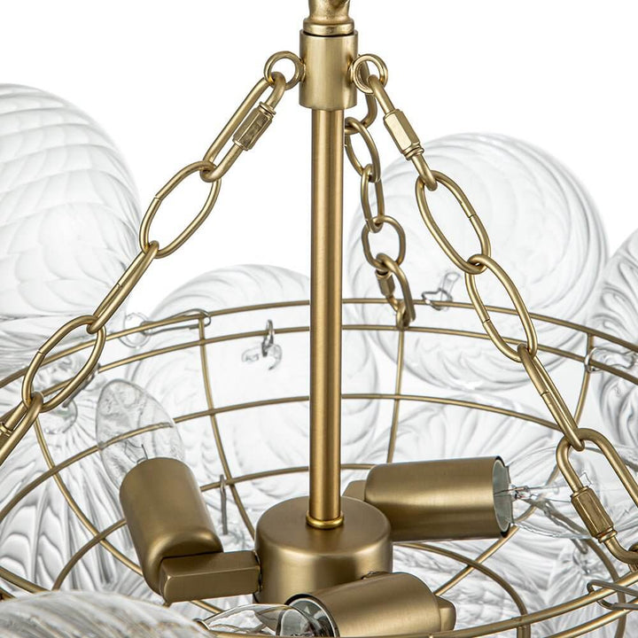 FALUVA Veda Modern Cluster Glass Globe Bubble Chandelier