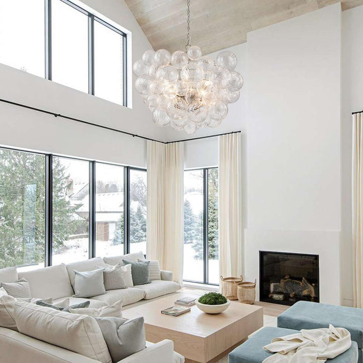 FALUVA Veda Modern Cluster Glass Globe Bubble Chandelier