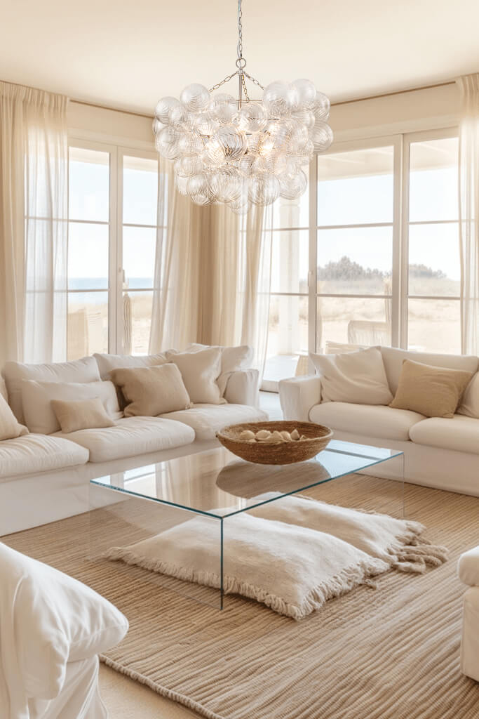 FALUVA Veda Modern Cluster Glass Globe Bubble Chandelier