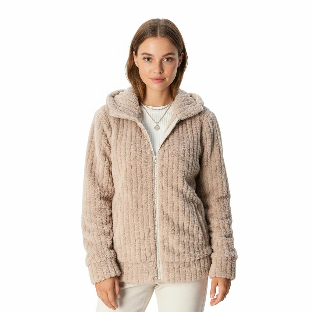 FALUVA Vivian Jacket - Chic Textured Finish Beige