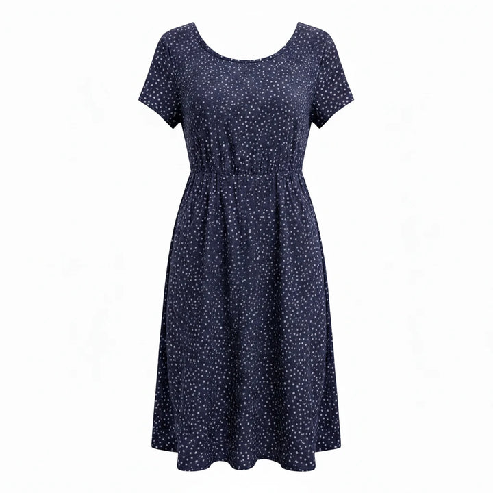FALUVA Women's Arin Elegant Midi Dress Blue