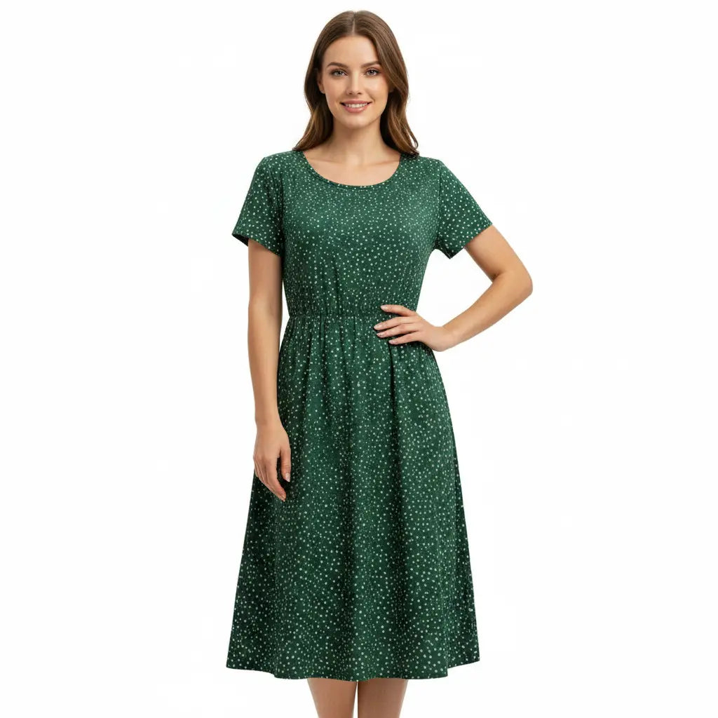 FALUVA Women's Arin Elegant Midi Dress