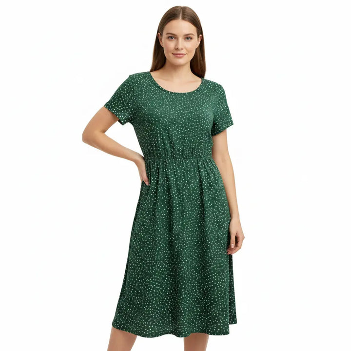 FALUVA Women's Arin Elegant Midi Dress