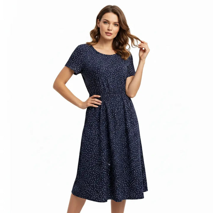 FALUVA Women's Arin Elegant Midi Dress