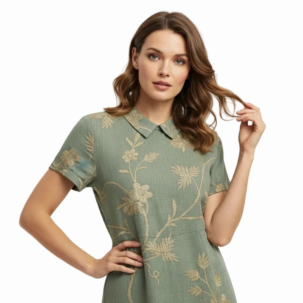 FALUVA Women's Elin Vintage Floral Blouse