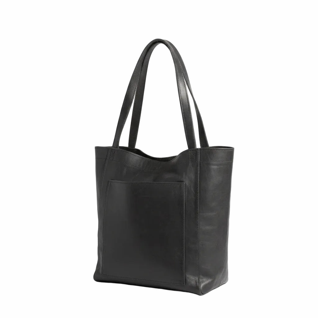 FALUVA Women's Elvi Structured Genuine Leather Shoulder Bag