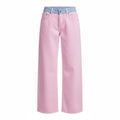 FALUVA Women's Jodie Coastal Denim Jeans Pink