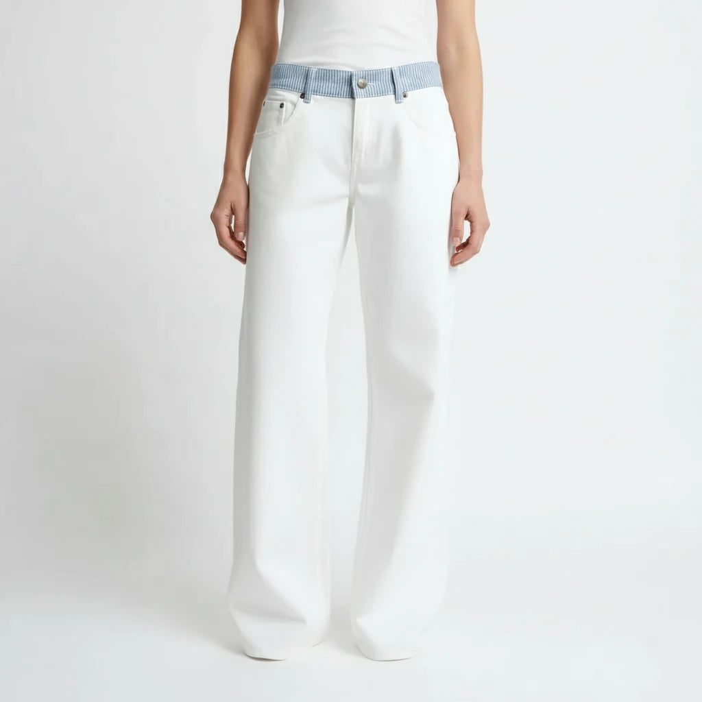 FALUVA Women's Jodie Coastal Denim Jeans