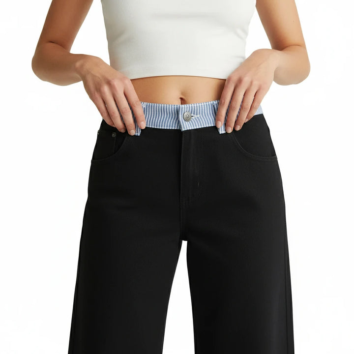 FALUVA Women's Jodie Coastal Denim Jeans