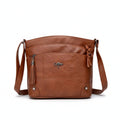 FALUVA Women's Kiva Natural Leather Bag Brown