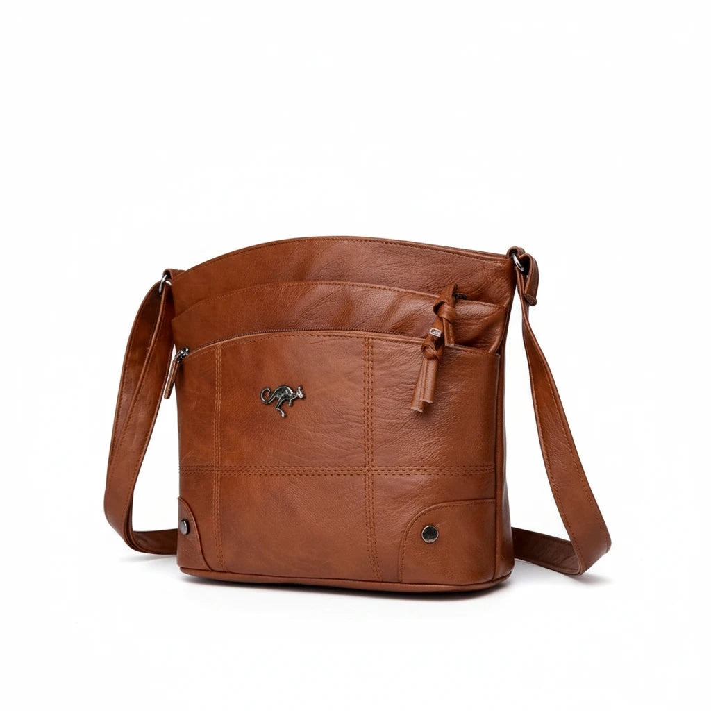 FALUVA Women's Kiva Natural Leather Bag