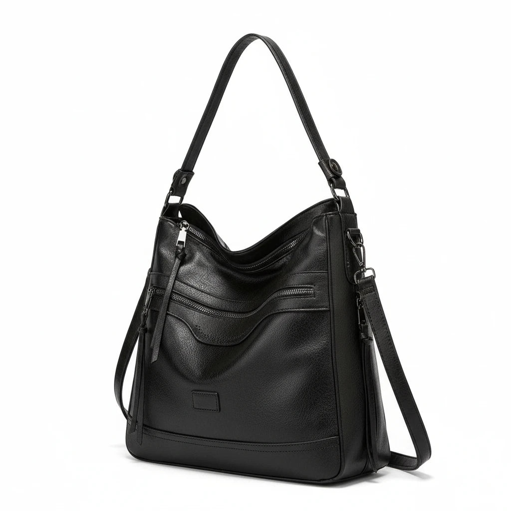 FALUVA Women's Nova Leather Shoulder Bag