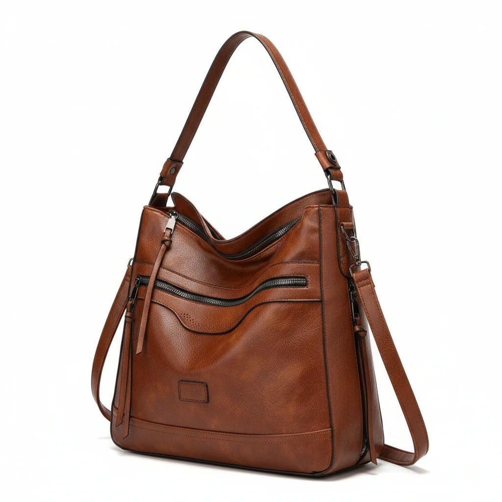 FALUVA Women's Nova Leather Shoulder Bag