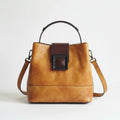 FALUVA Women's Rave Leather Shoulder Bag Brown