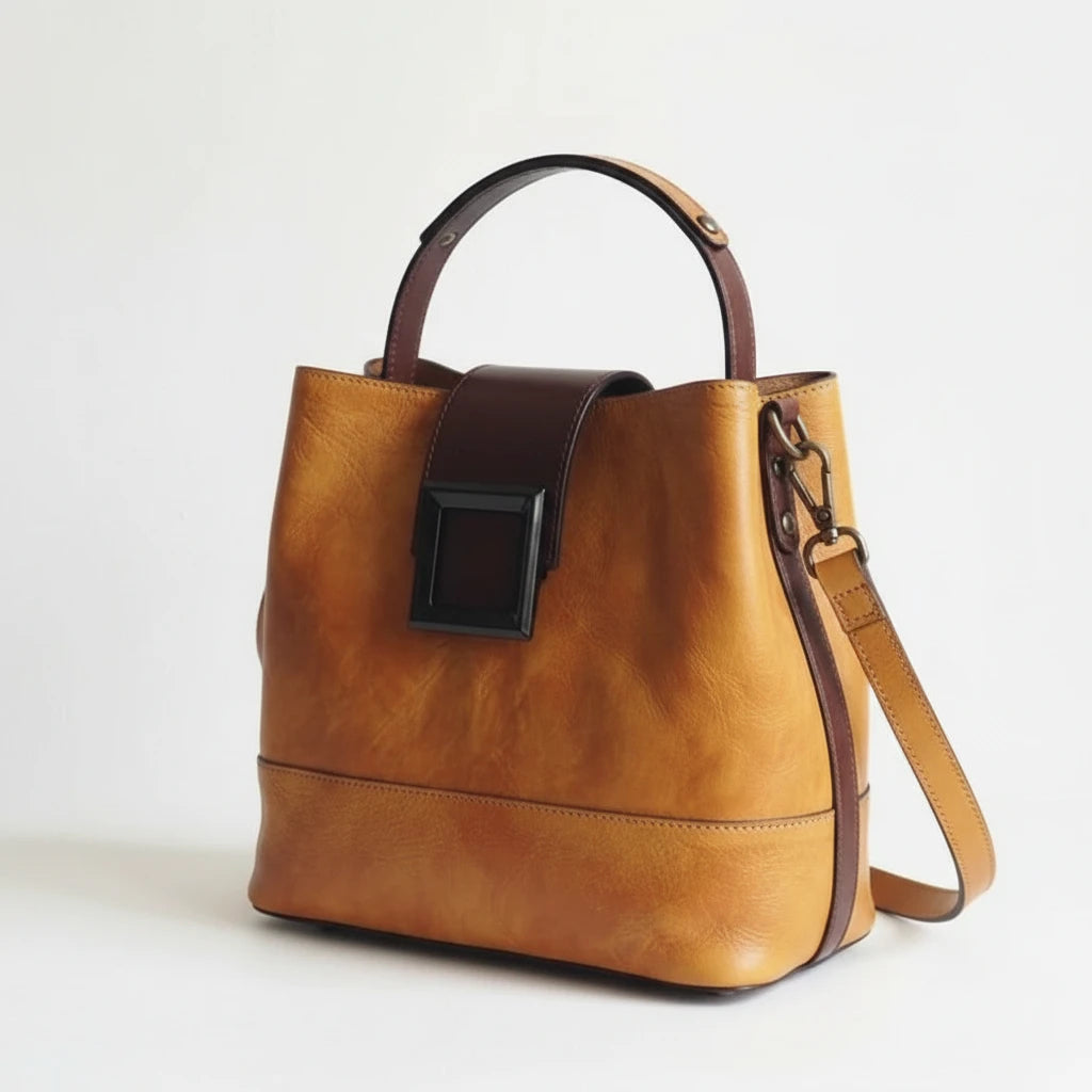 FALUVA Women's Rave Leather Shoulder Bag
