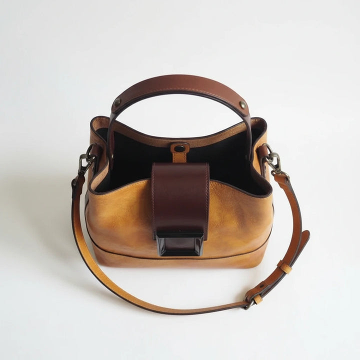 FALUVA Women's Rave Leather Shoulder Bag