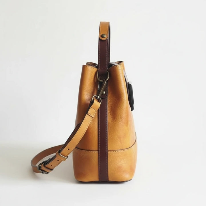 FALUVA Women's Rave Leather Shoulder Bag