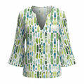 FALUVA Women's Stylish Loose Fit Top Green