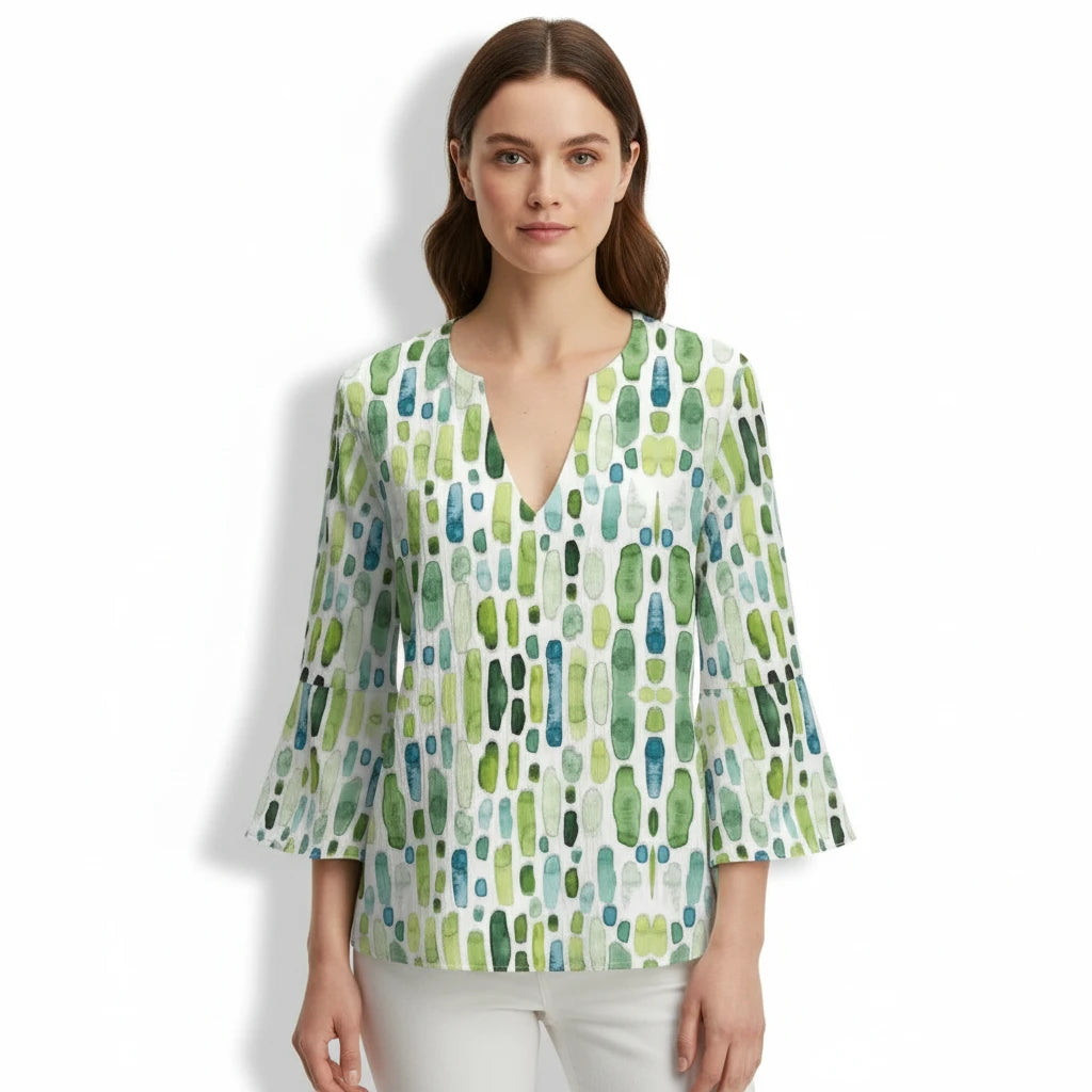 FALUVA Women's Stylish Loose Fit Top