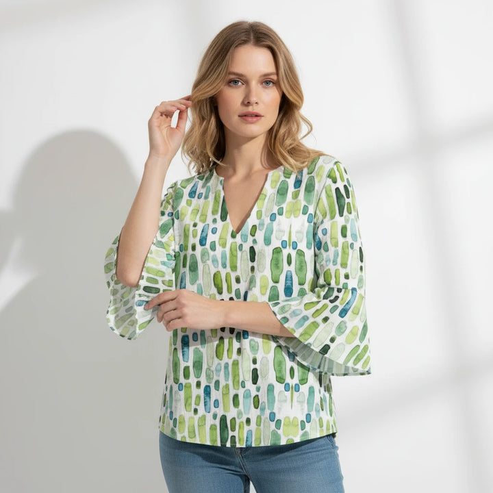 FALUVA Women's Stylish Loose Fit Top