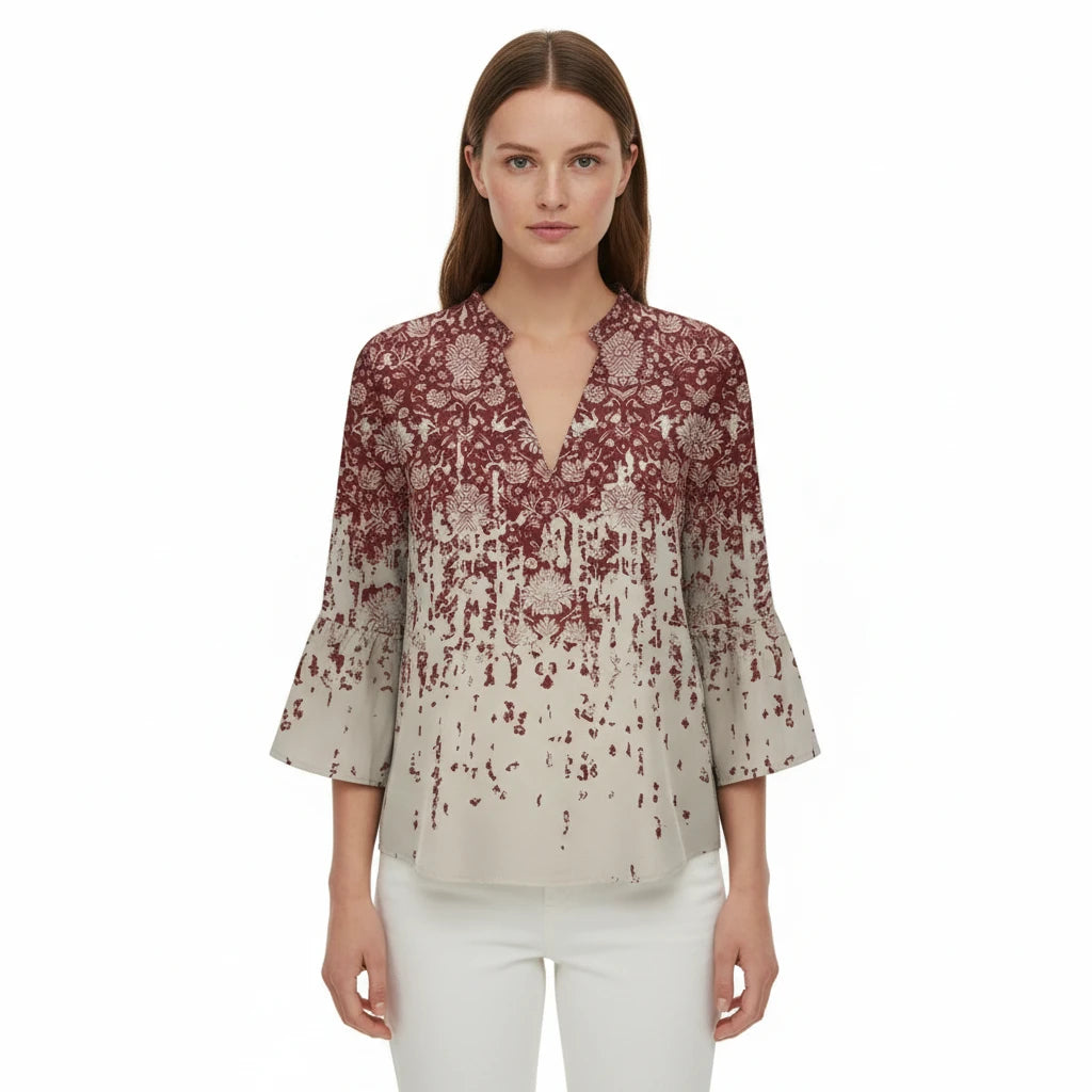 FALUVA Women's Stylish Loose Fit Top