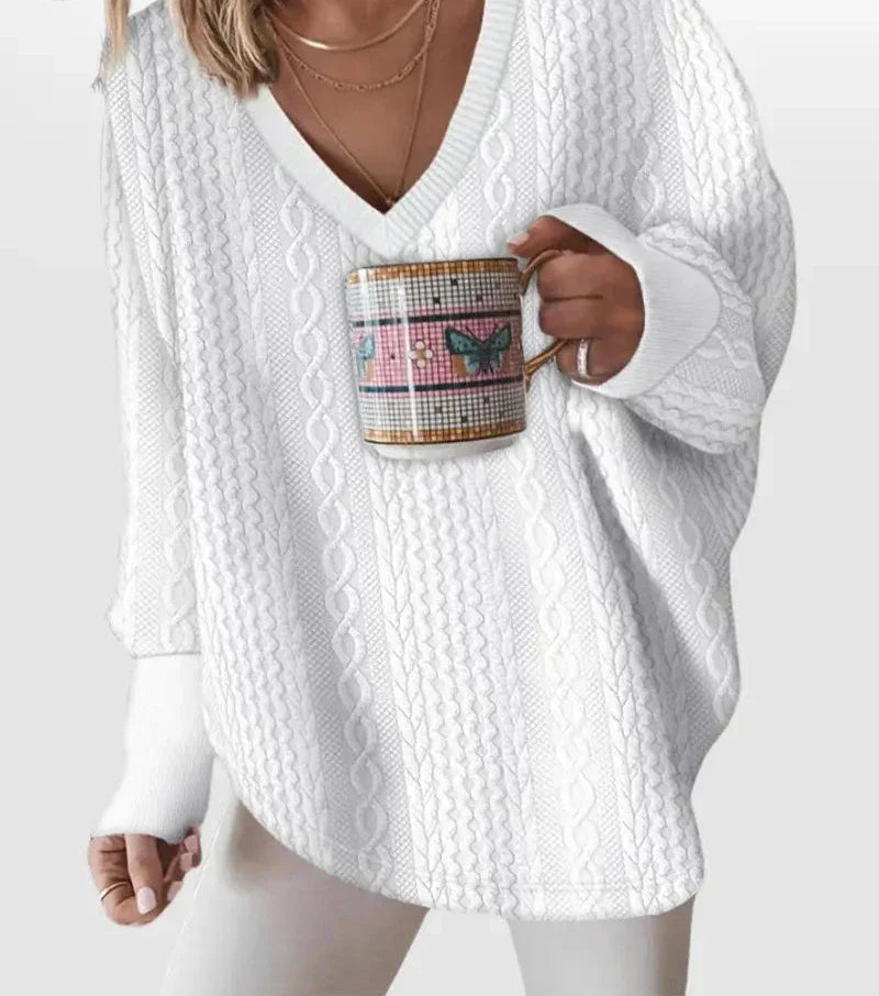 FALUVA Yasmin Vintage Jumper White