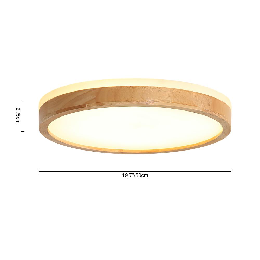 FALUVA Yield LED Flush Mount Light - Scandinavian Wood