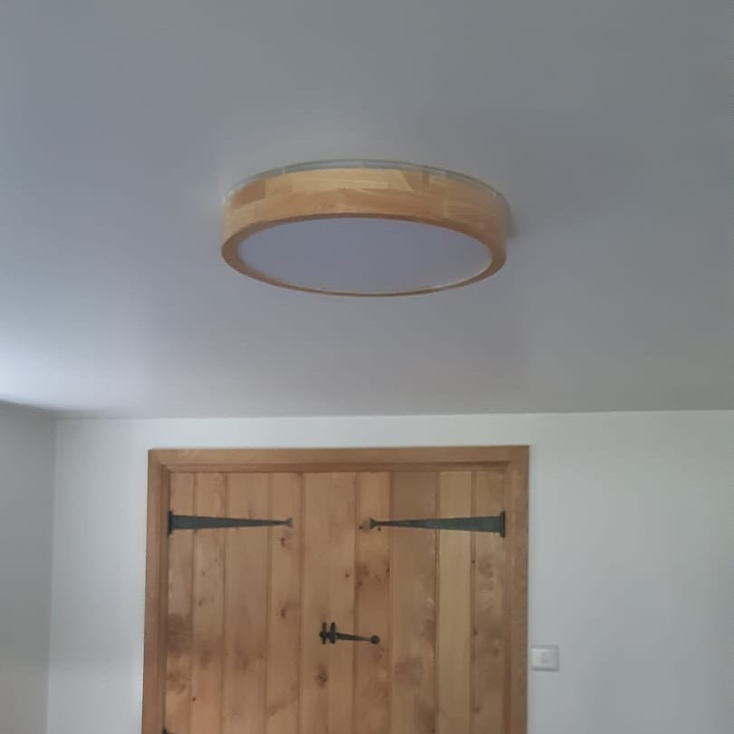 FALUVA Yield LED Flush Mount Light - Scandinavian Wood