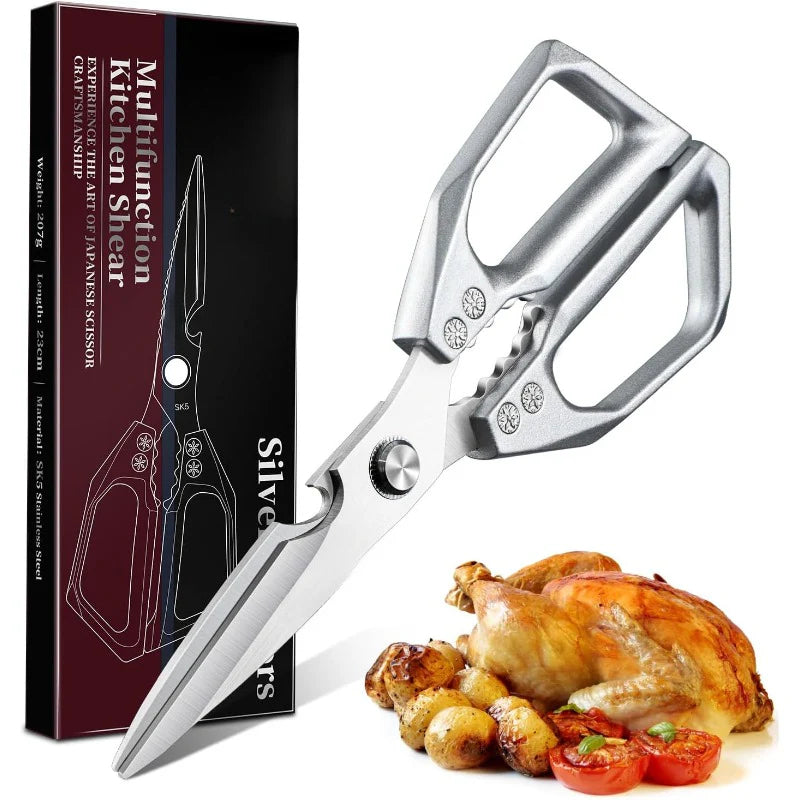 FALUVA Aura Multifunction Kitchen Shears - 7-in-1 Japanese Steel