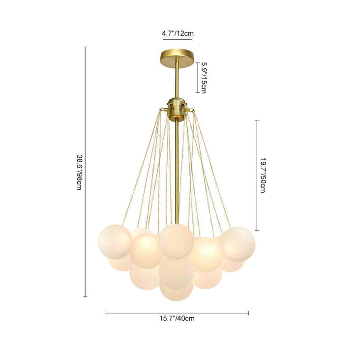 FALUVA Veda Glass Bubble Chandelier